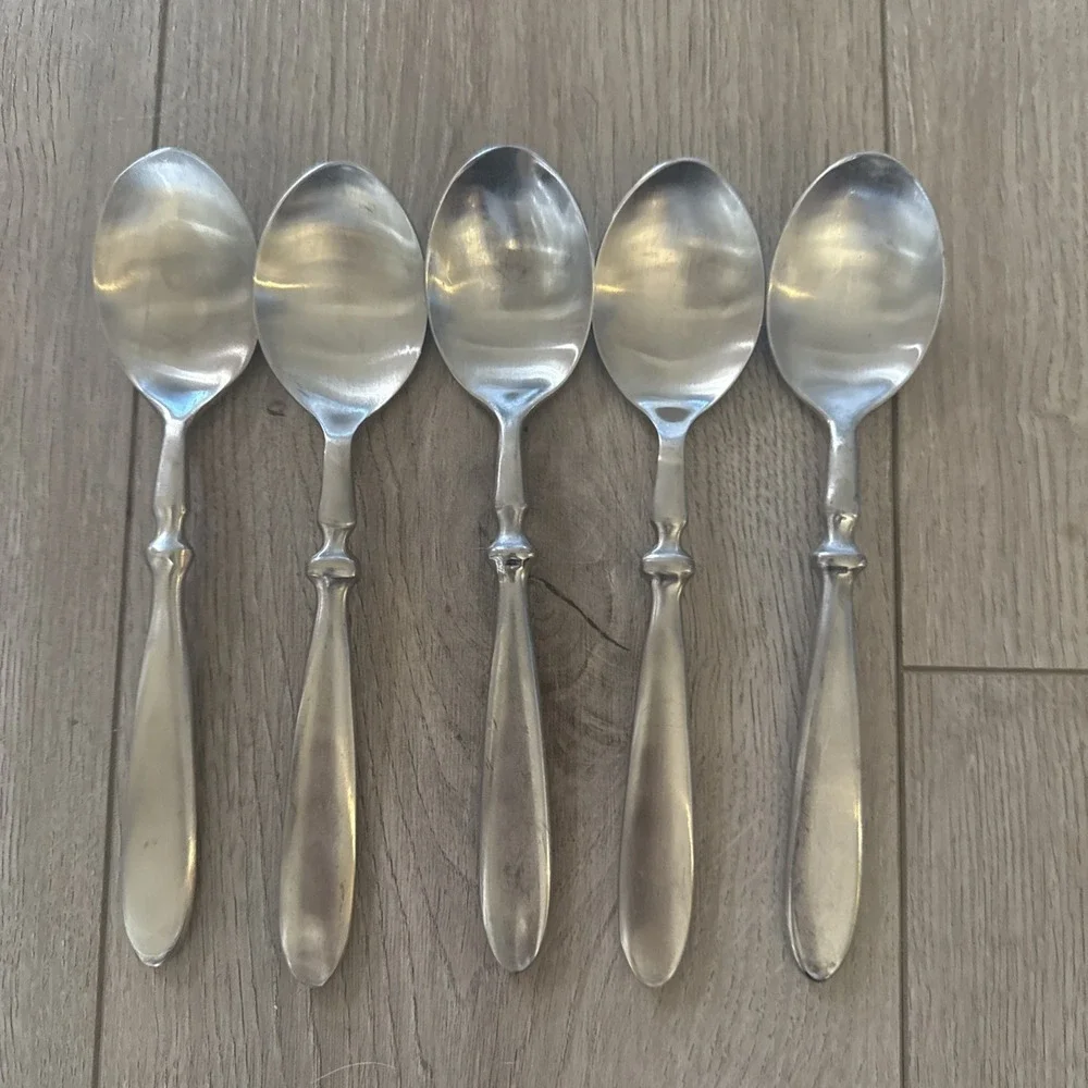 Cambridge TOWNHOUSE Stainless Place Oval‎ Soup Spoons SATIN 7 3/4